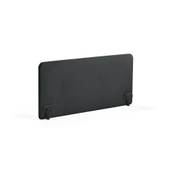 Pöytäsermi ZONE Mustat kiinnikkeet, 1400x650x36 mm, kangas Rivet, antrasiitinharmaa