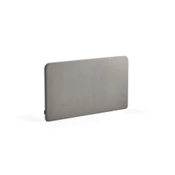 Pöytäsermi ZONE Mustat kiinnikkeet, 1200x650x36 mm, kangas Rivet, hopeanharmaa
