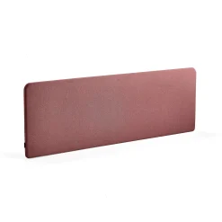 Pöytäsermi ZONE Mustat kiinnikkeet, 2000x650x36 mm, kangas Rivet, luumu
