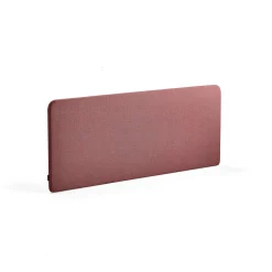 Pöytäsermi ZONE Mustat kiinnikkeet, 1600x650x36 mm, kangas Rivet, luumu