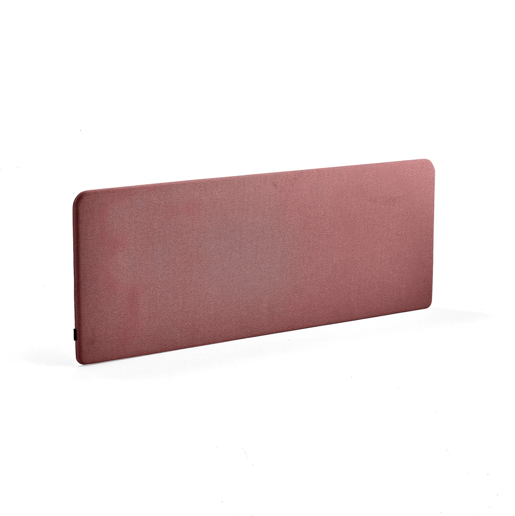 Pöytäsermi ZONE Mustat kiinnikkeet, 1800x650x36 mm, kangas Rivet, luumu