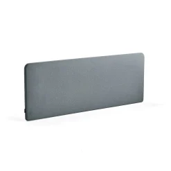Pöytäsermi ZONE Mustat kiinnikkeet, 1800x650x36 mm, kangas Rivet, siniharmaa