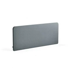 Pöytäsermi ZONE Mustat kiinnikkeet, 1600x650x36 mm, kangas Rivet, siniharmaa