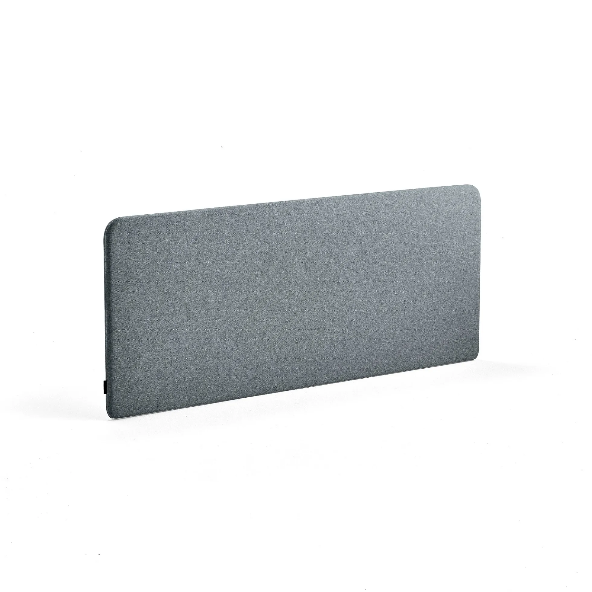 Pöytäsermi ZONE Mustat kiinnikkeet, 1600x650x36 mm, kangas Rivet, siniharmaa
