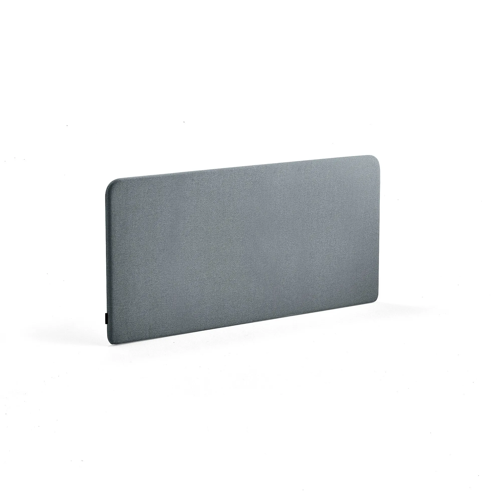 Pöytäsermi ZONE Mustat kiinnikkeet, 1400x650x36 mm, kangas Rivet, siniharmaa