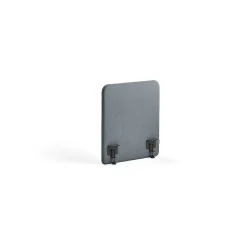 Pöytäsermi ZONE Mustat kiinnikkeet, 600x650x36 mm, kangas Rivet, siniharmaa