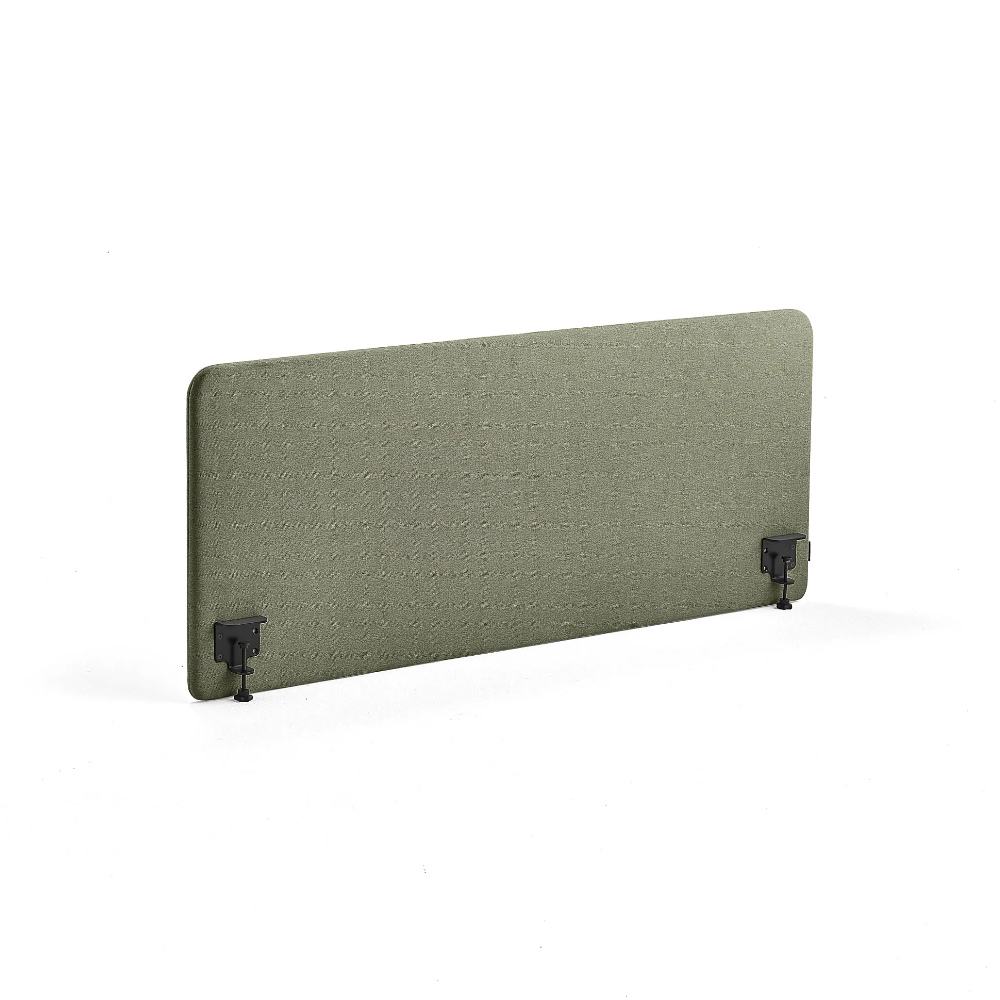 Pöytäsermi ZONE Mustat kiinnikkeet, 1600x650x36 mm, kangas Rivet, sinivihreä