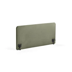 Pöytäsermi ZONE Mustat kiinnikkeet, 1400x650x36 mm, kangas Rivet, sinivihreä