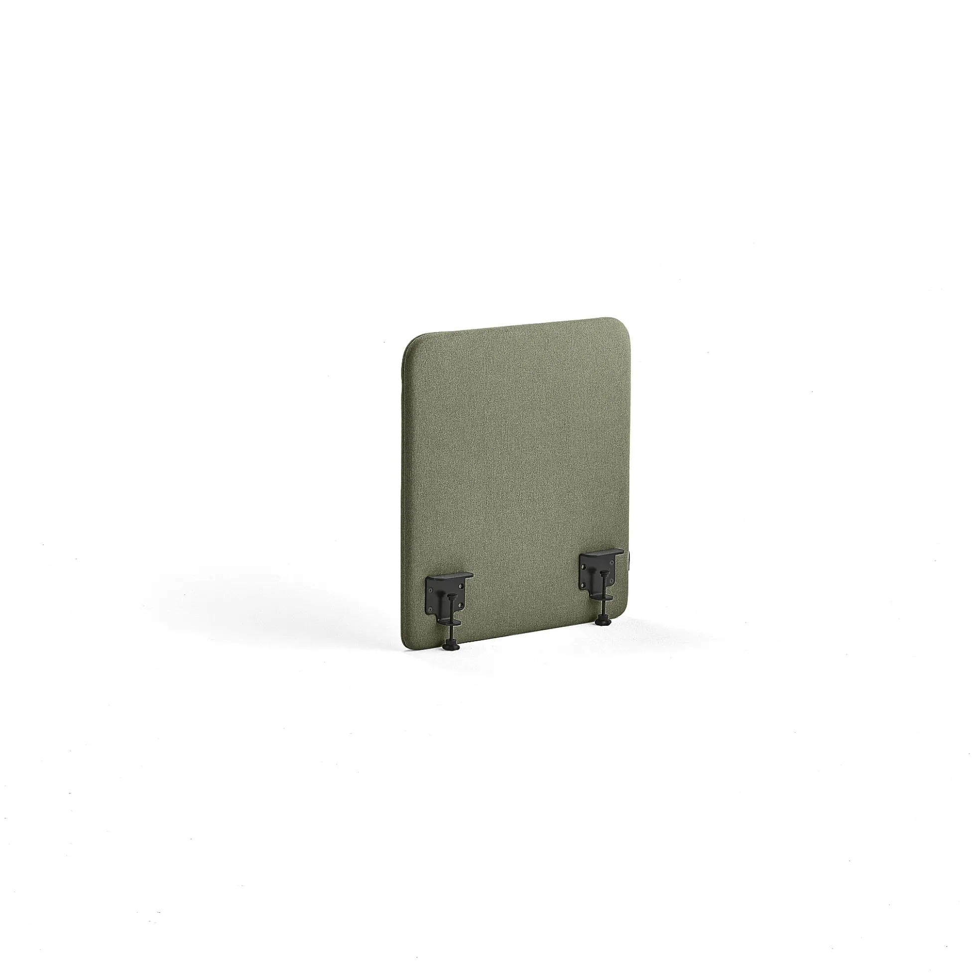 Pöytäsermi ZONE Mustat kiinnikkeet, 600x650x36 mm, kangas Rivet, sinivihreä