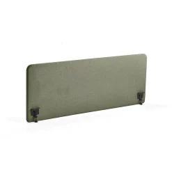 Pöytäsermi ZONE Mustat kiinnikkeet, 1800x650x36 mm, kangas Rivet, sinivihreä