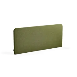 Pöytäsermi ZONE Valkoiset kiinnikkeet, 1600x650x36 mm, kangas Hush, metsänvihreä