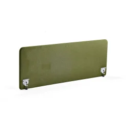 Pöytäsermi ZONE Valkoiset kiinnikkeet, 1800x650x30 mm, kangas Hush, metsänvihreä