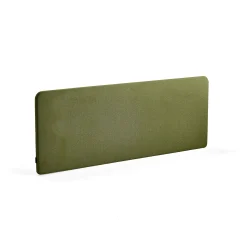 Pöytäsermi ZONE Valkoiset kiinnikkeet, 1800x650x30 mm, kangas Hush, metsänvihreä