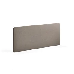 Pöytäsermi ZONE Valkoiset kiinnikkeet, 1600x650x36 mm, kangas Hush, vaaleanruskea