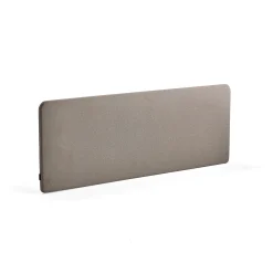 Pöytäsermi ZONE Valkoiset kiinnikkeet, 1800x650x30 mm, kangas Hush, vaaleanruskea