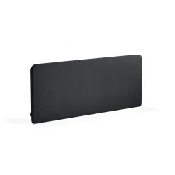 Pöytäsermi ZONE Valkoiset kiinnikkeet, 1600x650x30 mm, kangas Rivet, antrasiitinharmaa