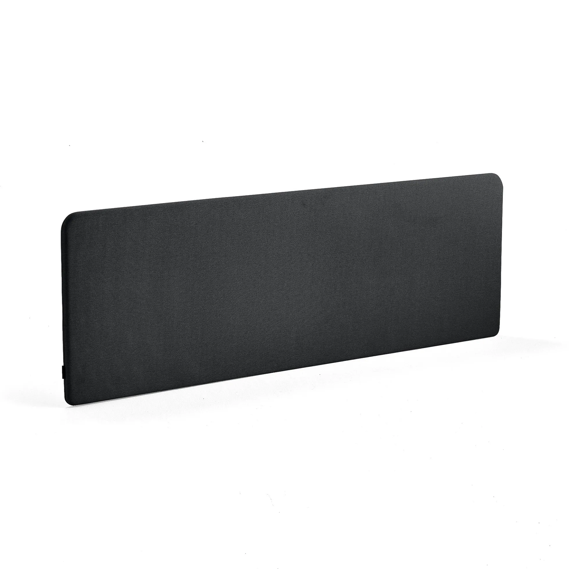 Pöytäsermi ZONE Valkoiset kiinnikkeet, 2000x650x30 mm, kangas Rivet, antrasiitinharmaa