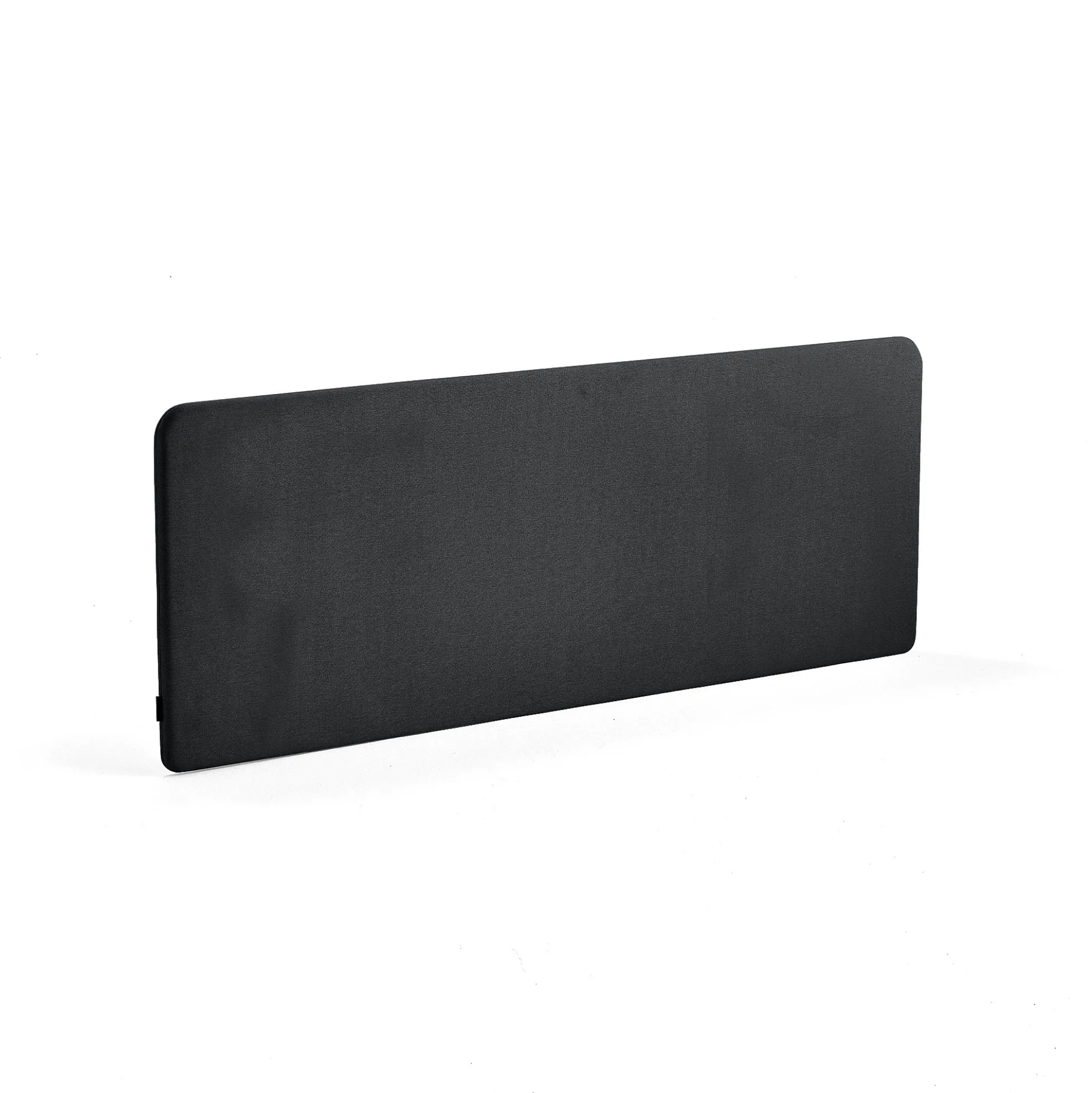 Pöytäsermi ZONE Valkoiset kiinnikkeet, 1800x650x30 mm, kangas Rivet, antrasiitinharmaa