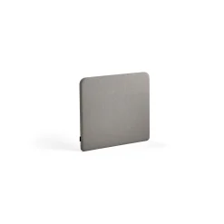 Pöytäsermi ZONE Valkoiset kiinnikkeet, 800x650x30 mm, kangas Rivet, hopeanharmaa