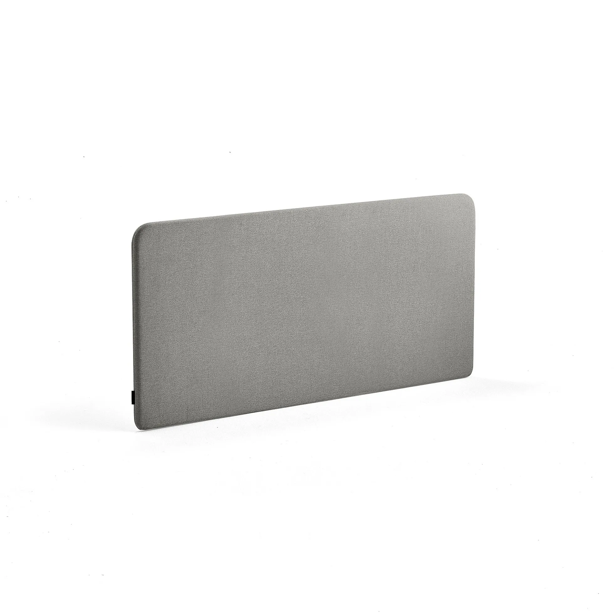 Pöytäsermi ZONE Valkoiset kiinnikkeet, 1400x650x30 mm, kangas Rivet, hopeanharmaa
