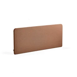 Pöytäsermi ZONE Valkoiset kiinnikkeet, 1600x650x30 mm, kangas Rivet, kupari