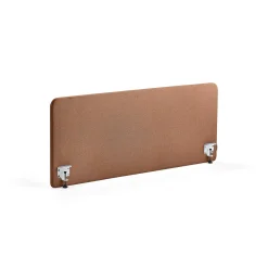 Pöytäsermi ZONE Valkoiset kiinnikkeet, 1600x650x30 mm, kangas Rivet, kupari