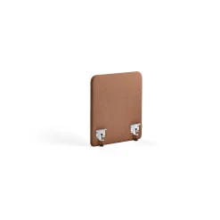 Pöytäsermi ZONE Valkoiset kiinnikkeet, 600x650x30 mm, kangas Rivet, kupari