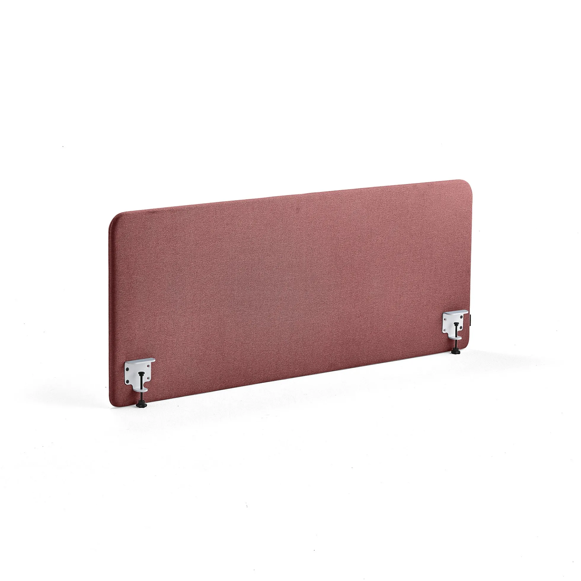 Pöytäsermi ZONE Valkoiset kiinnikkeet, 1600x650x30 mm, kangas Rivet, luumu