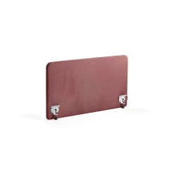 Pöytäsermi ZONE Valkoiset kiinnikkeet, 1200x650x30 mm, kangas Rivet, luumu