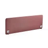 Pöytäsermi ZONE Valkoiset kiinnikkeet, 2000x650x30 mm, kangas Rivet, luumu