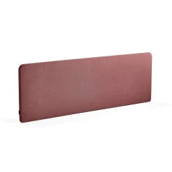 Pöytäsermi ZONE Valkoiset kiinnikkeet, 2000x650x30 mm, kangas Rivet, luumu