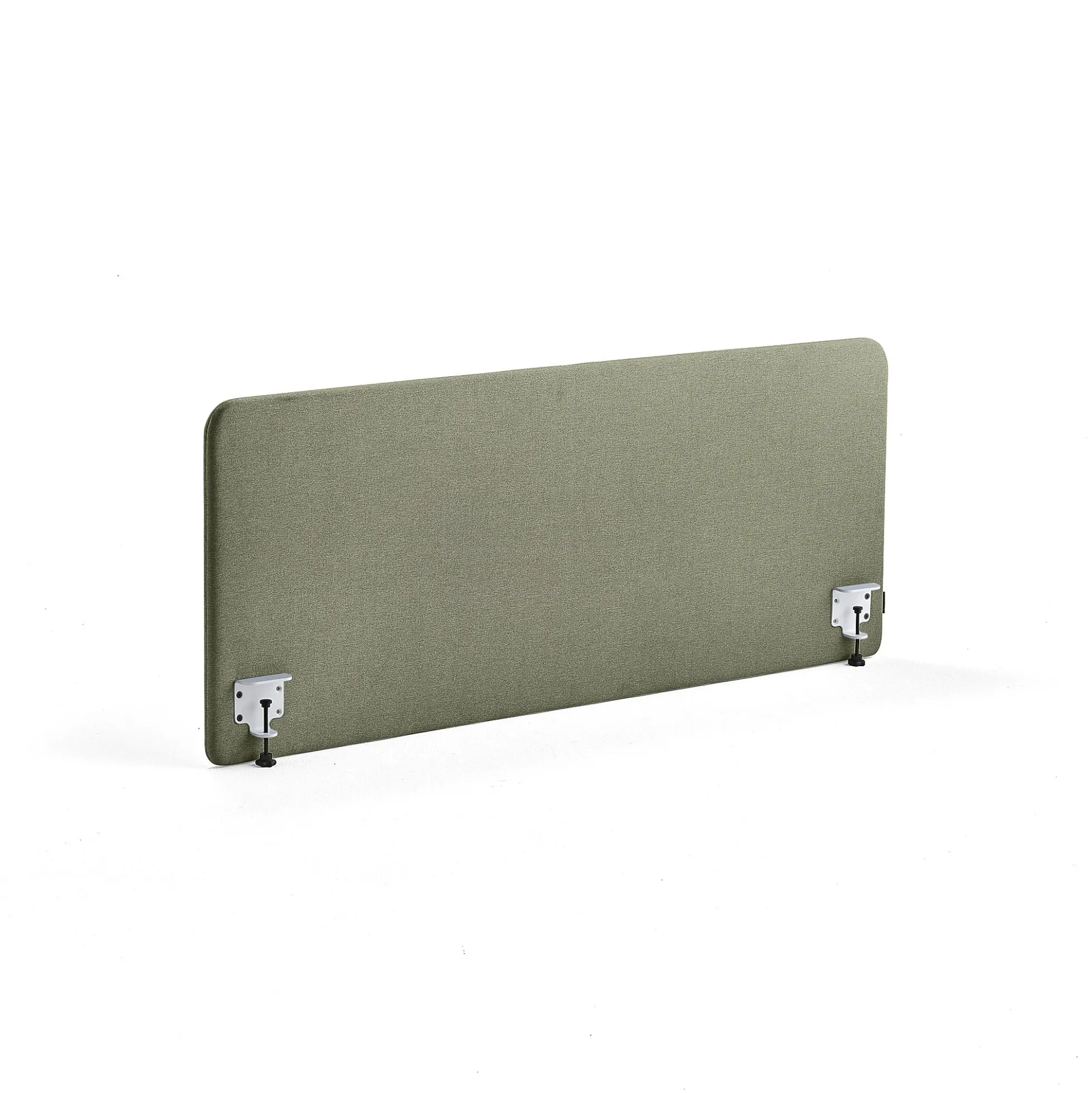 Pöytäsermi ZONE Valkoiset kiinnikkeet, 1600x650x30 mm, kangas Rivet, sinivihreä