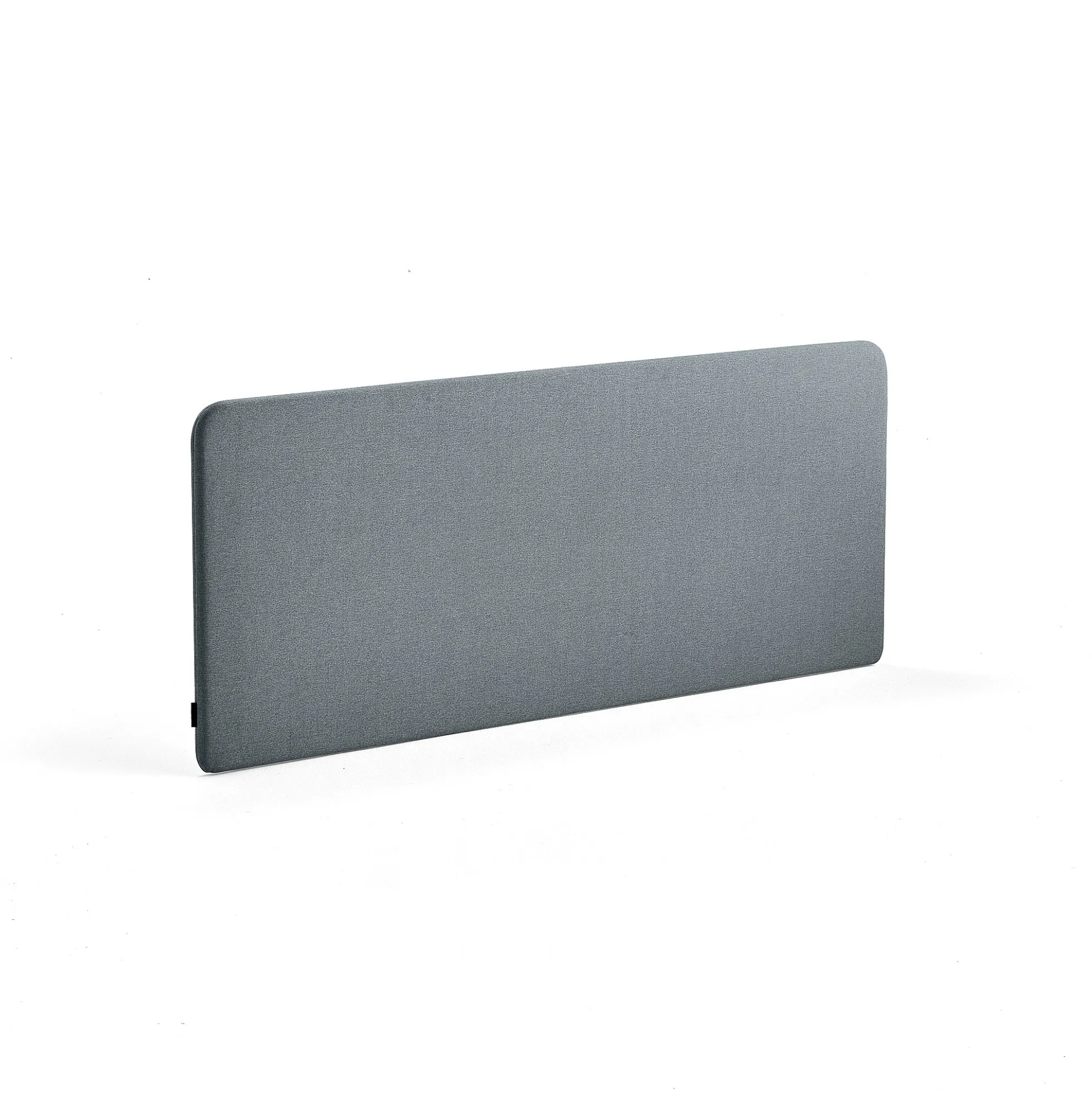 Pöytäsermi ZONE Valkoiset kiinnikkeet, 1600x650x30 mm, kangas Rivet, siniharmaa