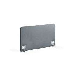 Pöytäsermi ZONE Valkoiset kiinnikkeet, 1200x650x30 mm, kangas Rivet, siniharmaa