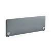 Pöytäsermi ZONE Valkoiset kiinnikkeet, 2000x650x30 mm, kangas Rivet, siniharmaa