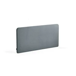 Pöytäsermi ZONE Valkoiset kiinnikkeet, 1400x650x30 mm, kangas Rivet, siniharmaa