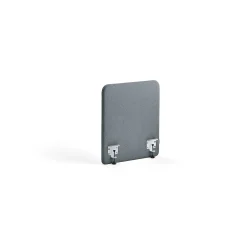 Pöytäsermi ZONE Valkoiset kiinnikkeet, 600x650x30 mm, kangas Rivet, siniharmaa