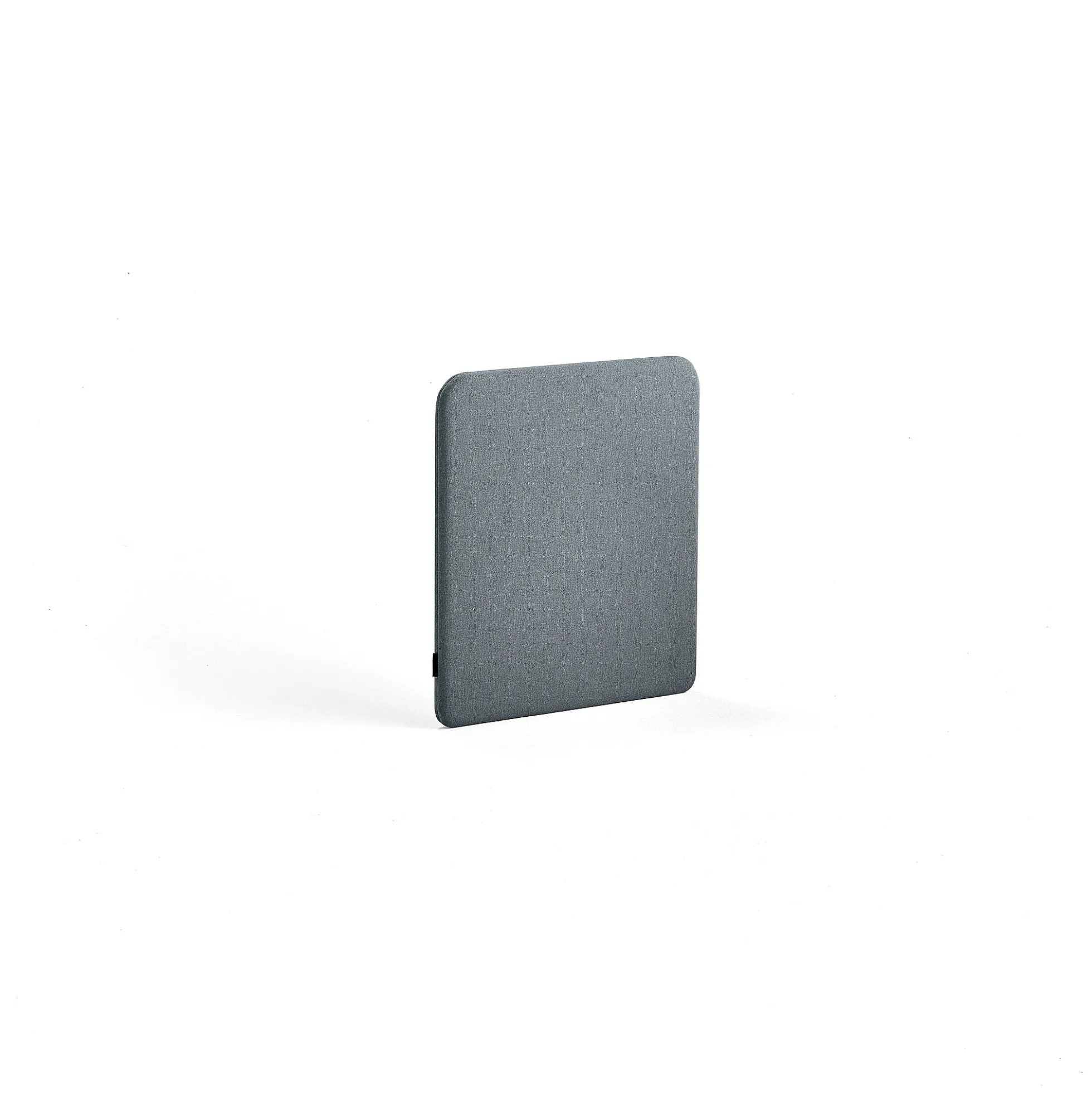 Pöytäsermi ZONE Valkoiset kiinnikkeet, 600x650x30 mm, kangas Rivet, siniharmaa