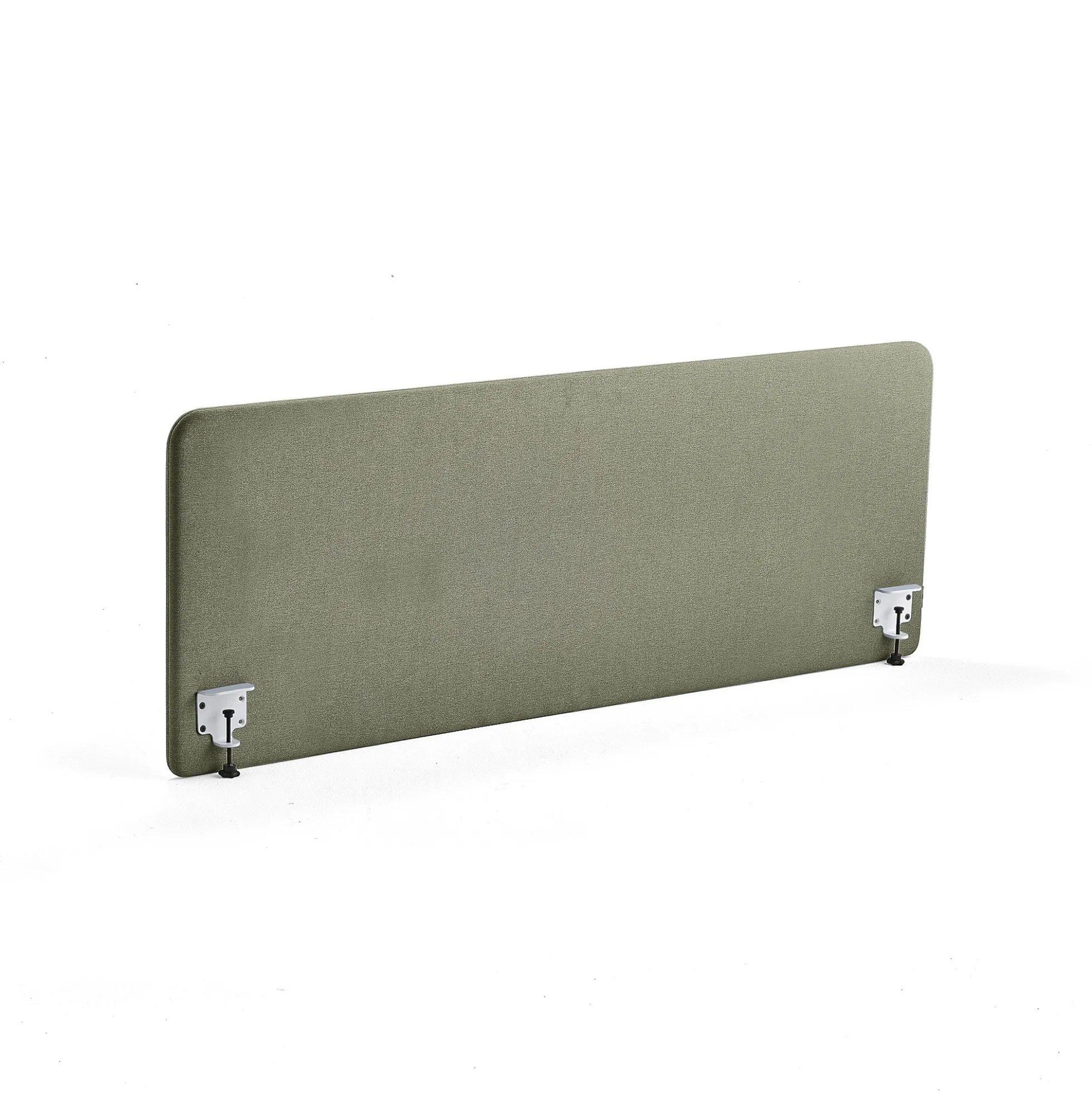 Pöytäsermi ZONE Valkoiset kiinnikkeet, 1800x650x30 mm, kangas Rivet, sinivihreä