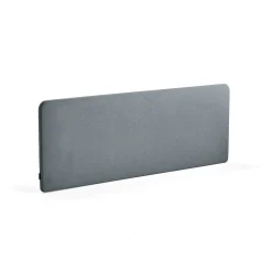 Pöytäsermi ZONE Valkoiset kiinnikkeet, 1800x650x30 mm, kangas Rivet, siniharmaa