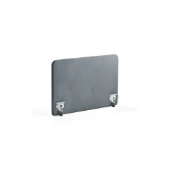 Pöytäsermi ZONE Valkoiset kiinnikkeet, 1000x650x30 mm, kangas Rivet, siniharmaa
