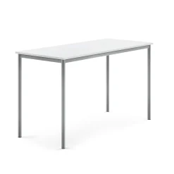 Pöytä SONITUS Korkeapainelaminaatti HPL, 1600x700x900 mm, valkoinen, hopeanharmaa