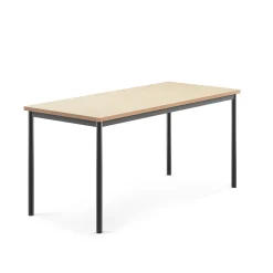 Pöytä SONITUS Ääntä vaimentava linoleumi, 1600x700x720 mm, beige, antrasiitinharmaa