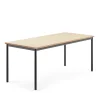 Pöytä SONITUS Ääntä vaimentava linoleumi, 1800x800x720 mm, beige, antrasiitinharmaa