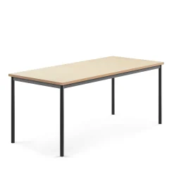 Pöytä SONITUS Ääntä vaimentava linoleumi, 1800x800x720 mm, beige, antrasiitinharmaa