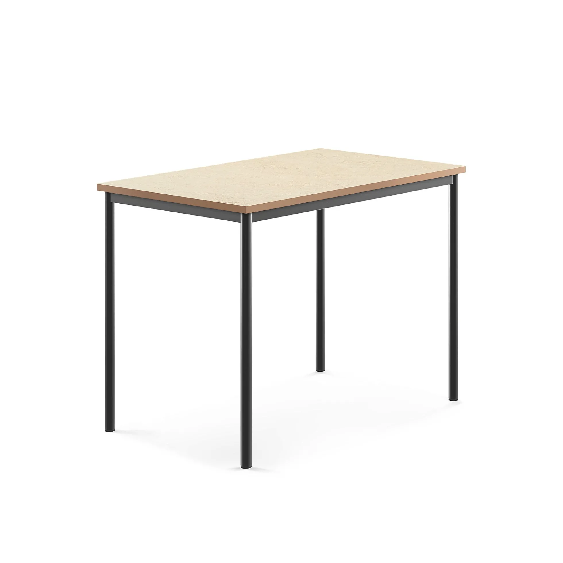 Pöytä SONITUS Ääntä vaimentava linoleumi, 1200x800x900 mm, beige, antrasiitinharmaa