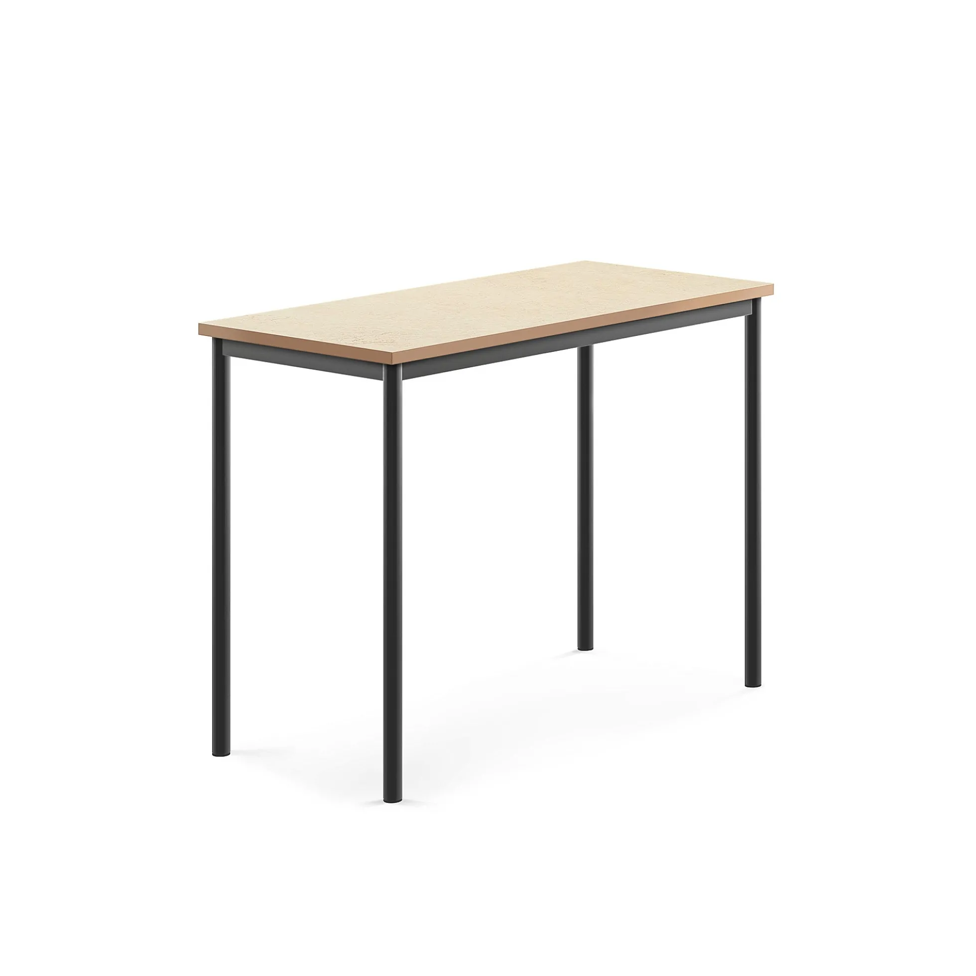 Pöytä SONITUS Ääntä vaimentava linoleumi, 1200x600x900 mm, beige, antrasiitinharmaa