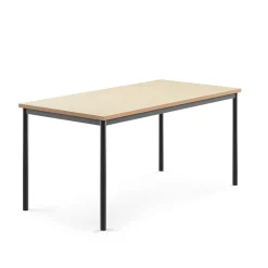 Pöytä SONITUS Ääntä vaimentava linoleumi, 1600x800x720 mm, beige, antrasiitinharmaa