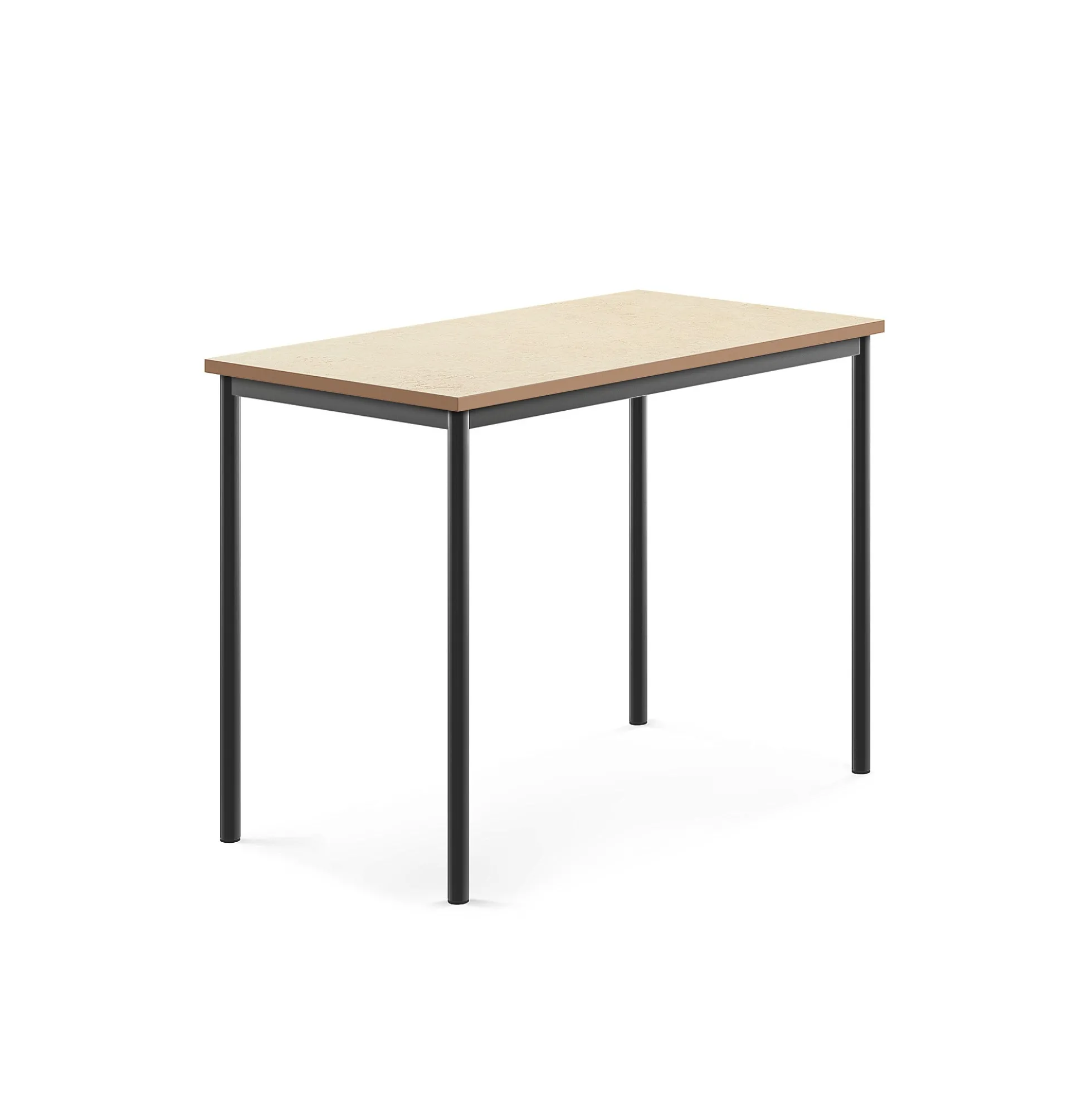 Pöytä SONITUS Ääntä vaimentava linoleumi, 1200x700x900 mm, beige, antrasiitinharmaa