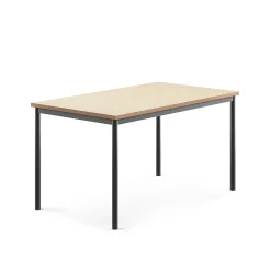 Pöytä SONITUS Ääntä vaimentava linoleumi, 1400x800x720 mm, beige, antrasiitinharmaa